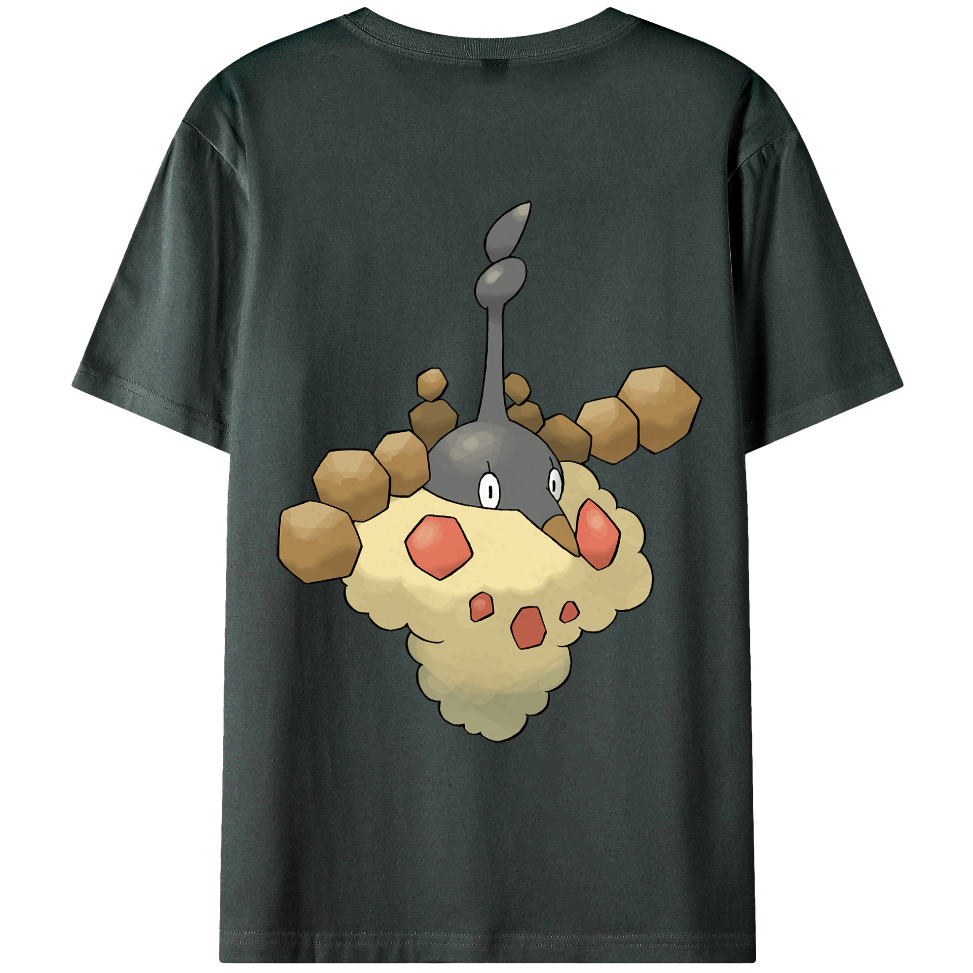 （画像用） ポケットモンスター Pokémon 綿100％ メンズ半袖Tシャツ（バックプリント） 通気性